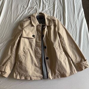 Zara Short Trench Jacket, Size S